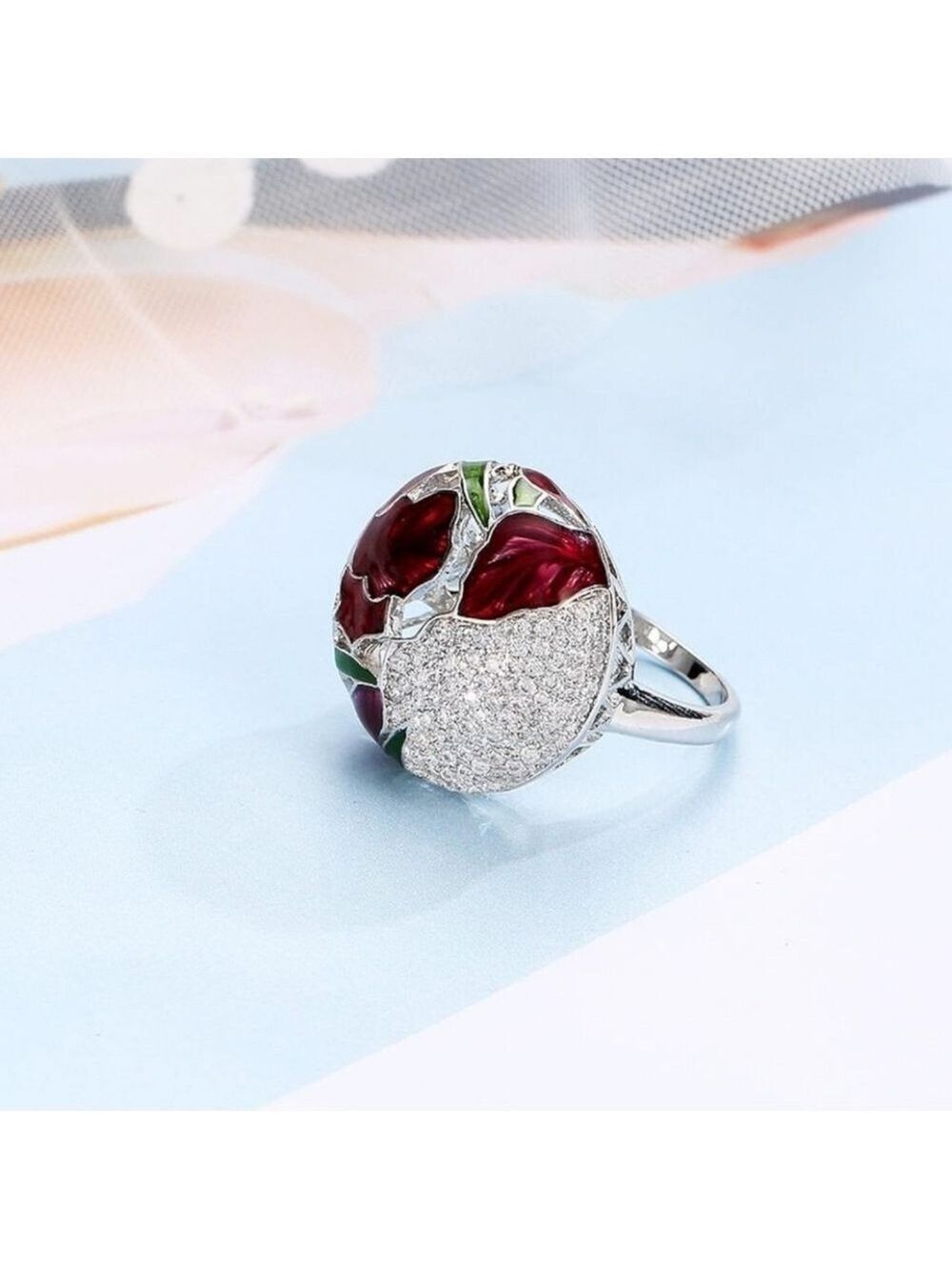 Enamel Statement Ring - Picture 4 of 4